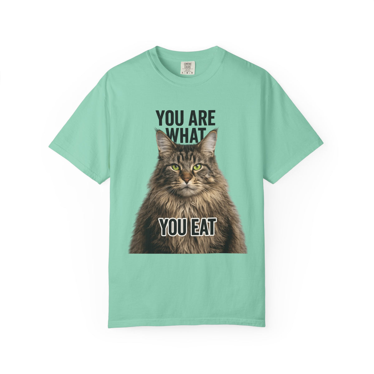 Color: Island Reef | You Are What You Eat - Cat 5 Unisex Garment-Dyed T-shirt