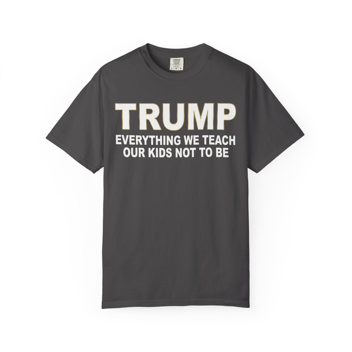 Color: Graphite | Everything We Teach Our Kids Not To Be Unisex Garment-Dyed Tee