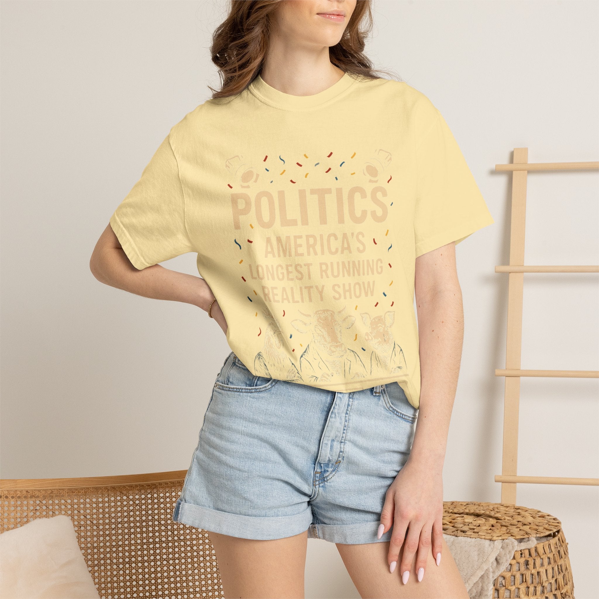 "The Ultimate Reality Show" Unisex Garment-Dyed T-shirt