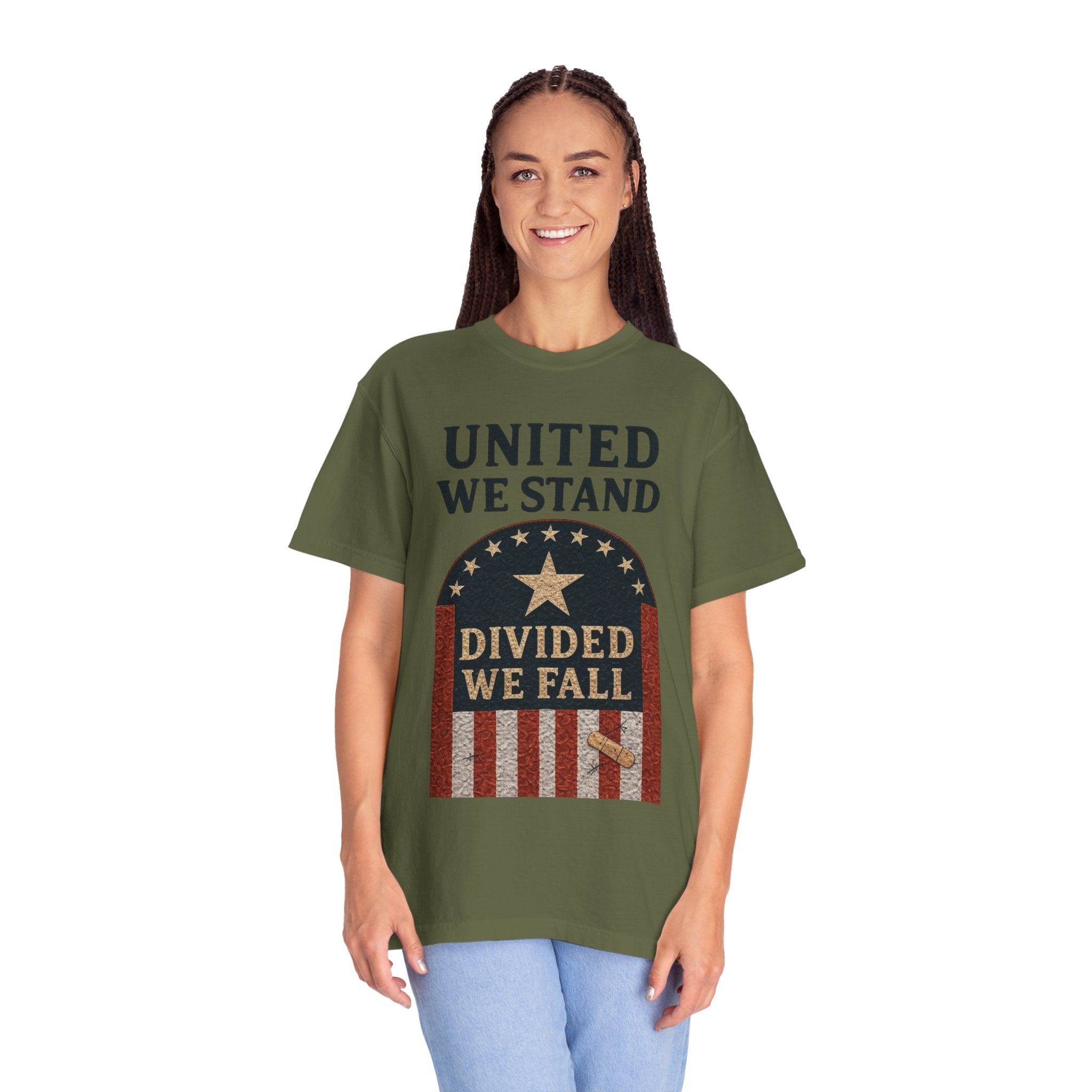 "UNITED WE STAND" Unisex Garment-Dyed T-shirt