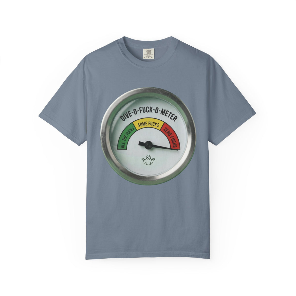 Color: Blue Jean | Fuck-O-Meter Unisex Garment-Dyed Tee
