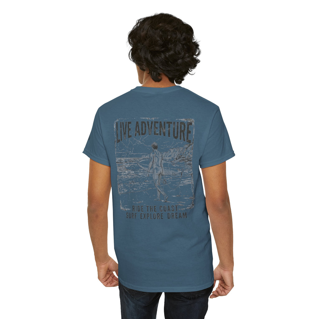 "Live Adventure - Surf" Premium Graphic Tee