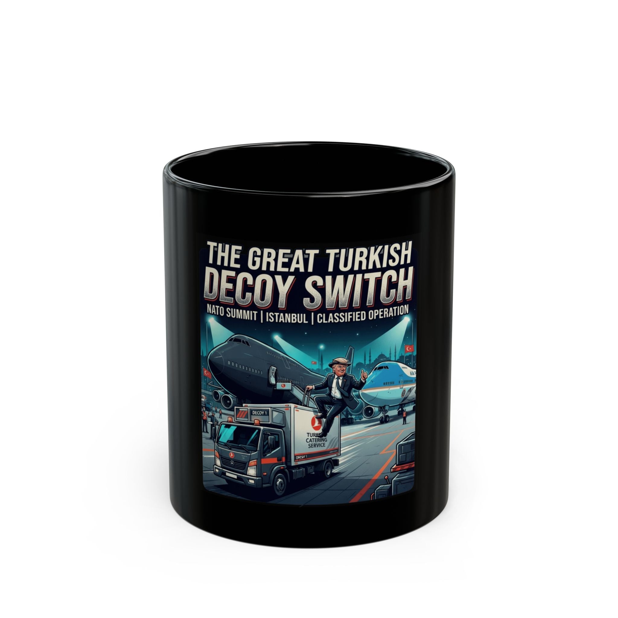 "Decoy Switch" Black Ceramic Mug