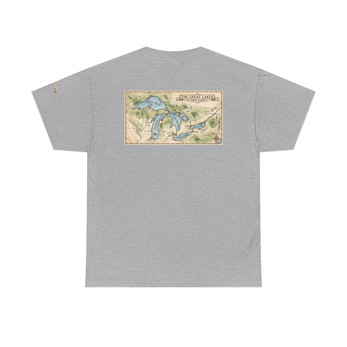 Color: Sport Grey | 51st State Great Lakes Premium Graphic Tee