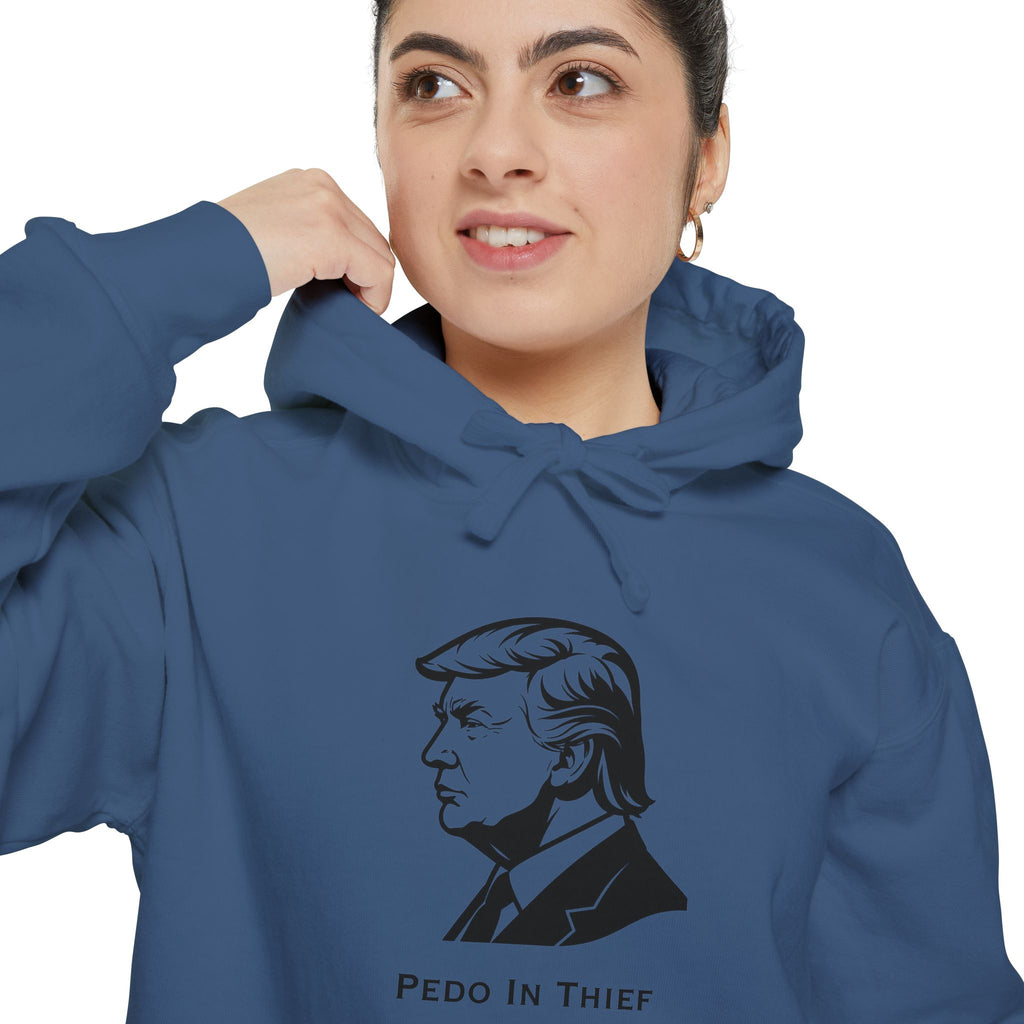 Pedo in Thief | Garment-Dyed Hoodie — AttitudeShirts