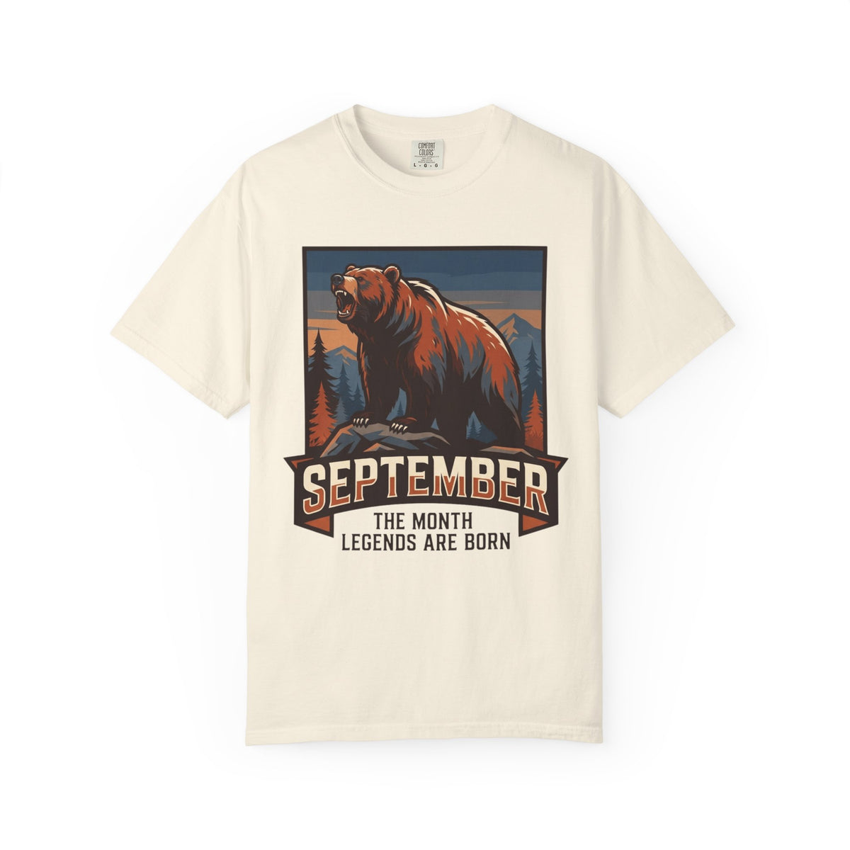 Color: Ivory | September Legend Unisex Garment-Dyed Tee