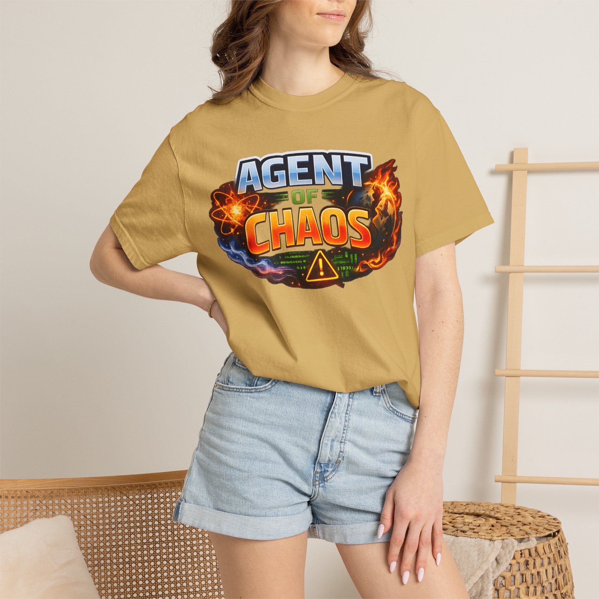 "Agent of Chaos" Unisex Garment-Dyed Tee