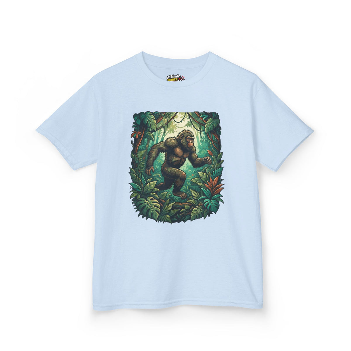 Color: Light Blue | The Bukit Timah Monkey Man (Singapore) Kids Tee