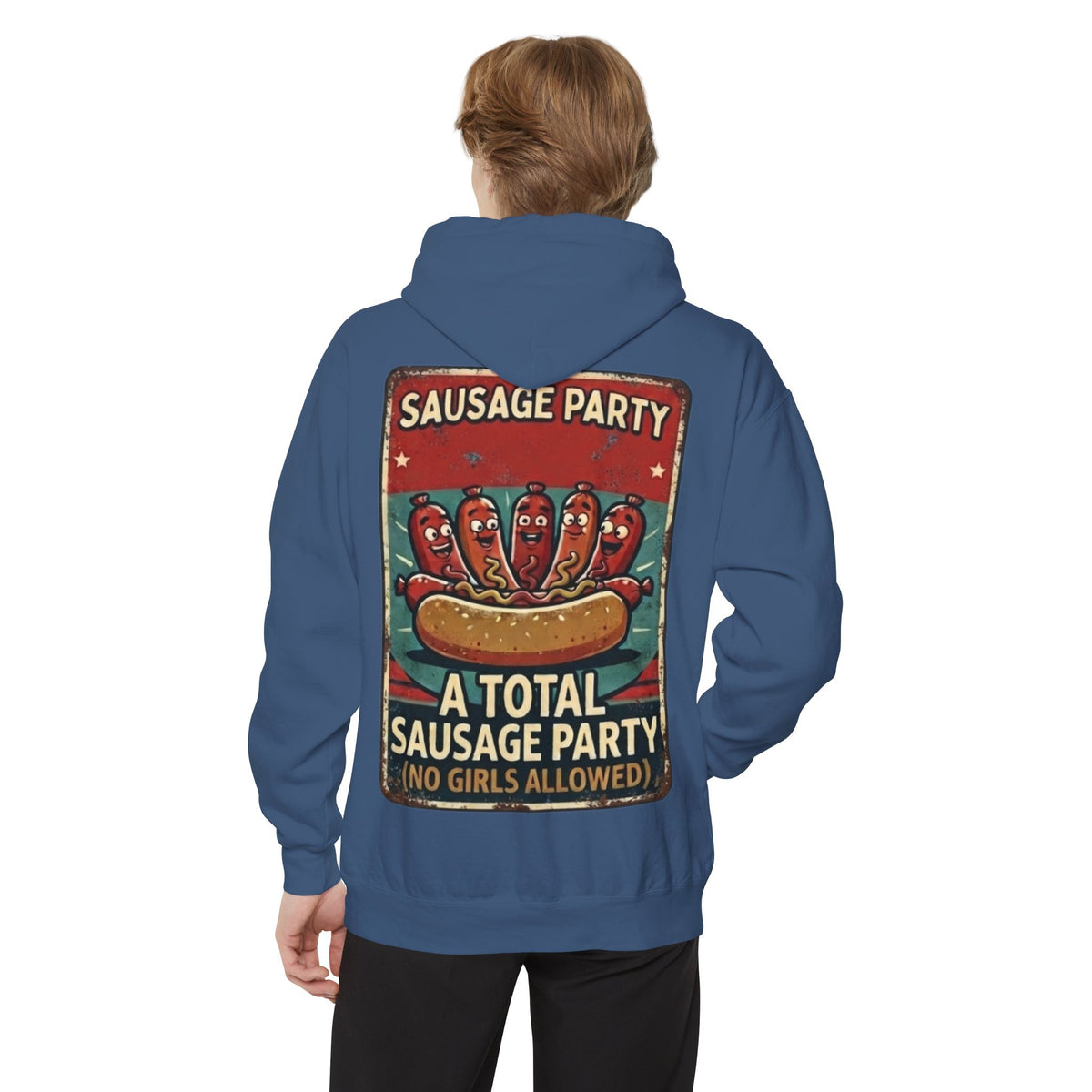 "Sausage Party" Garment-Dyed Hoodie