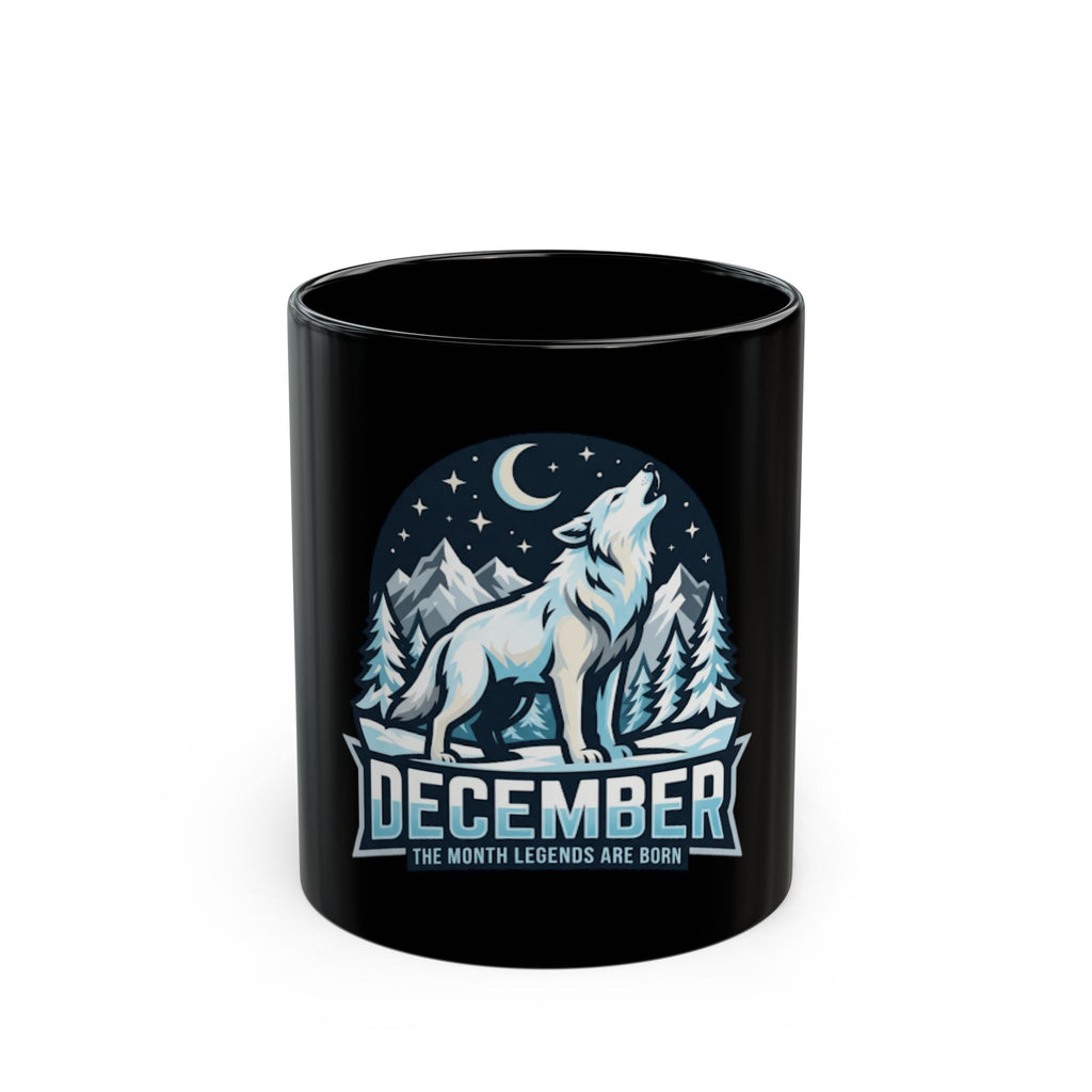 "December Legend" Black Ceramic Mug