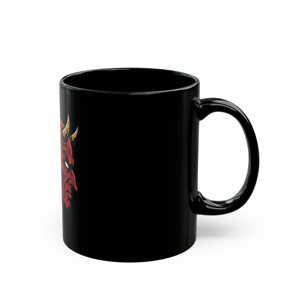 "Paradox" Black Ceramic Mug — Graphic