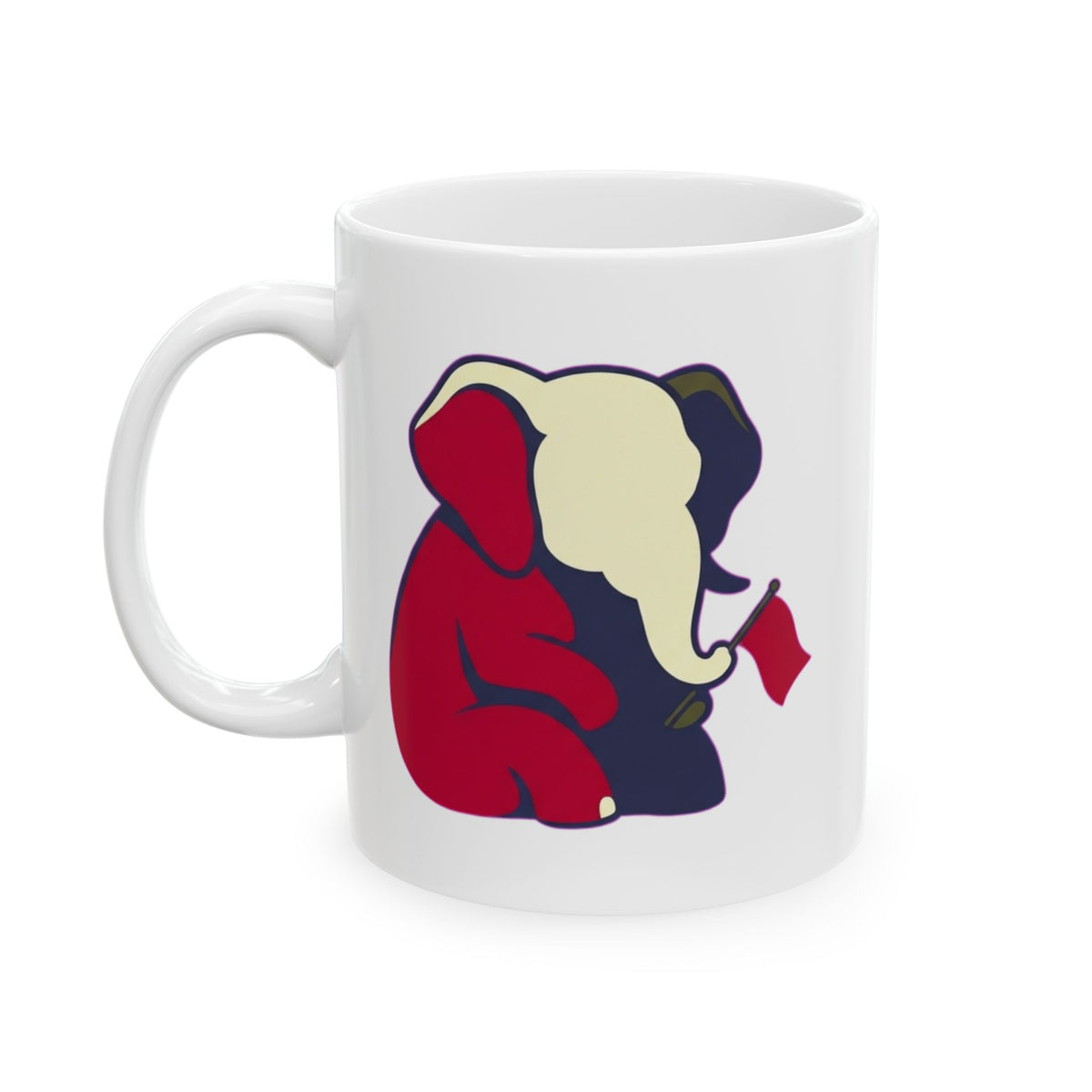 "Is It 2028 Yet" White Ceramic Mug — Graphic