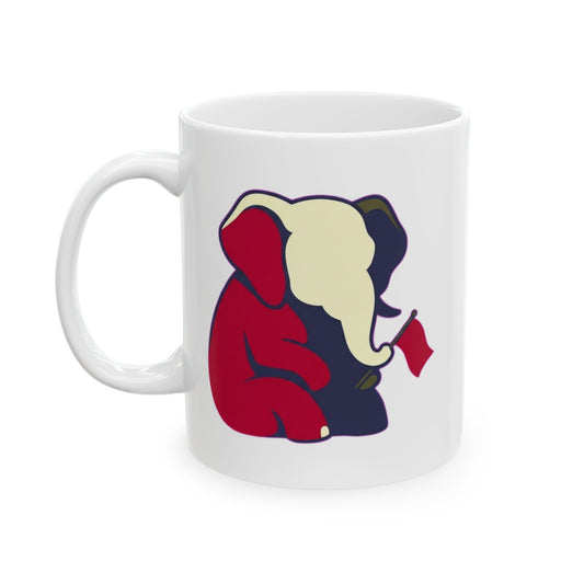"Is It 2028 Yet" White Ceramic Mug — Graphic