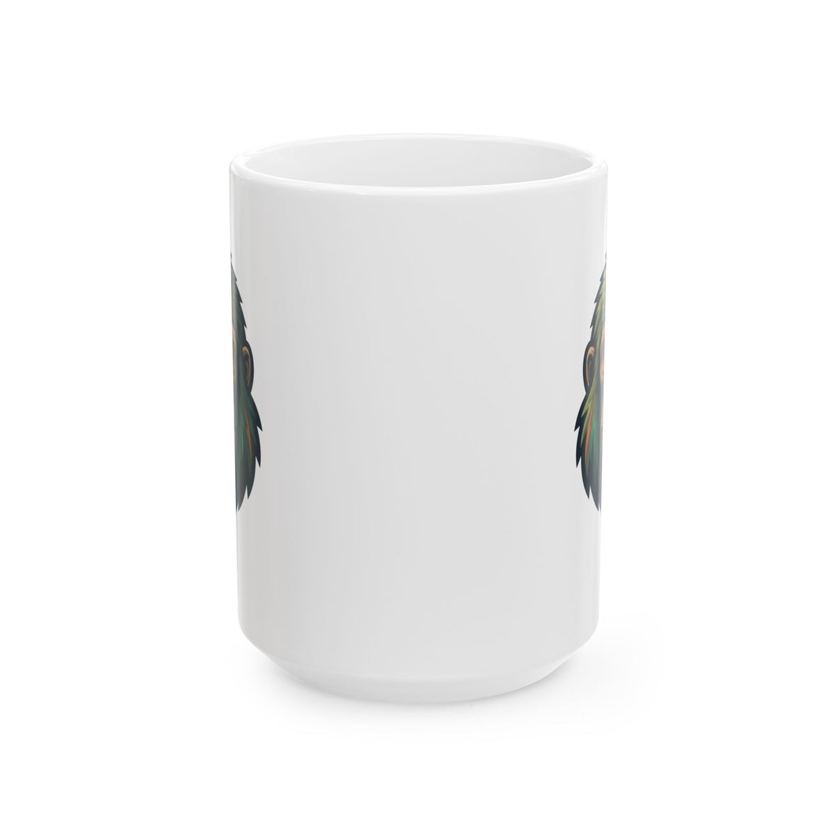 "The Bukit Timah Monkey Man (Singapore)" White Ceramic Mug — Graphic