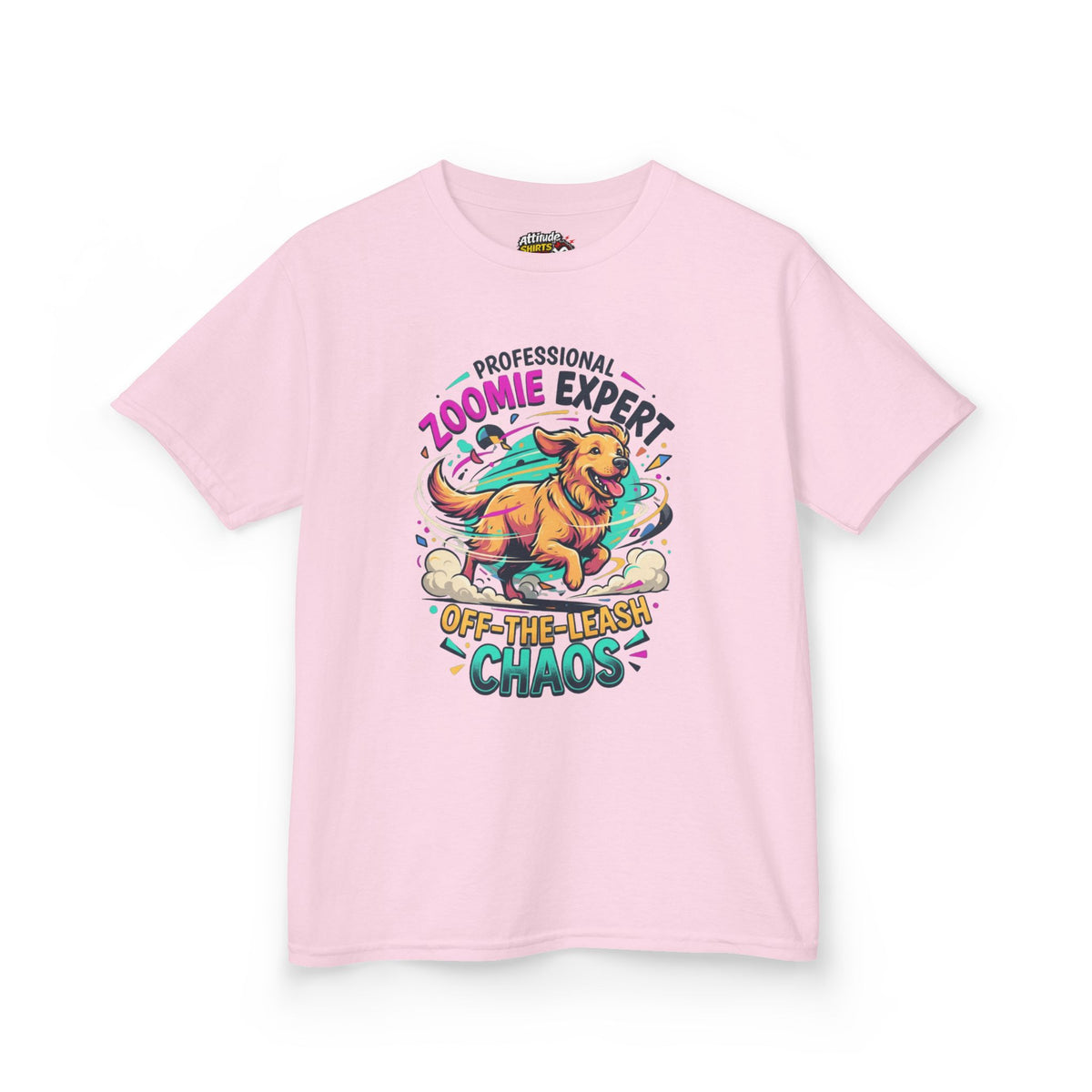 Color: Light Pink | Professional Zoomie Expert Kids Tee