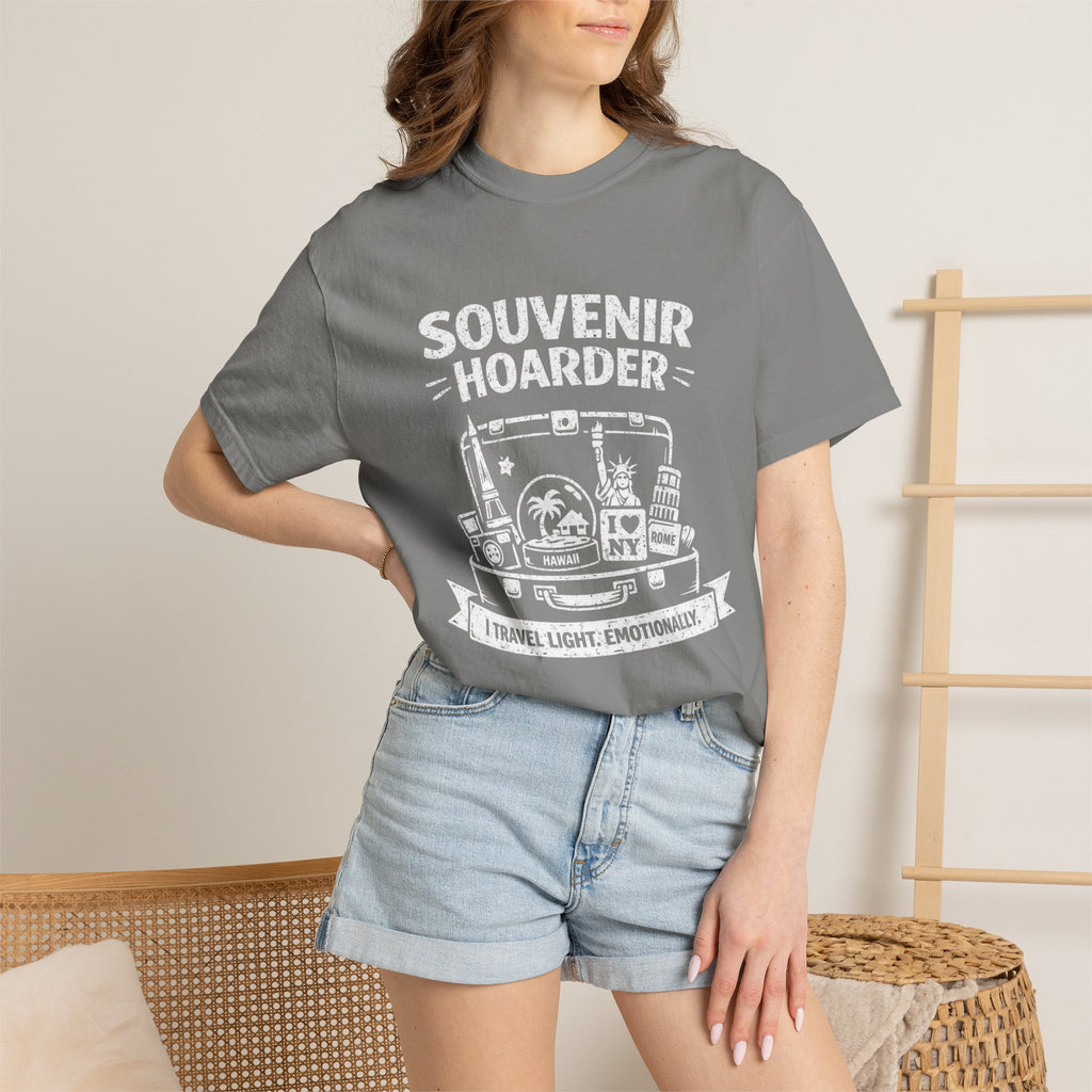 "Souvenir Hoarder" Unisex Garment-Dyed T-shirt
