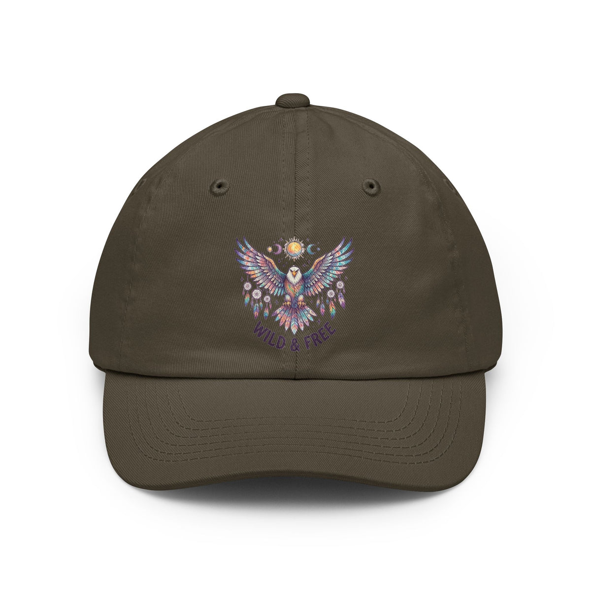 Color: Olive | Hippy Eagle Dad Hat