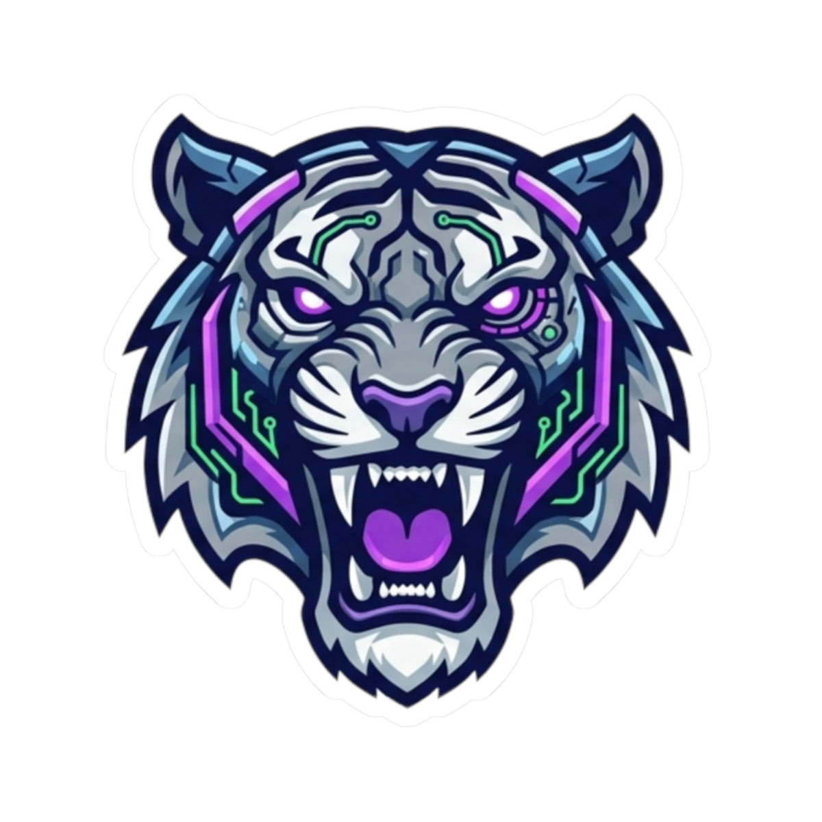 "Cyber Tiger" Sticker
