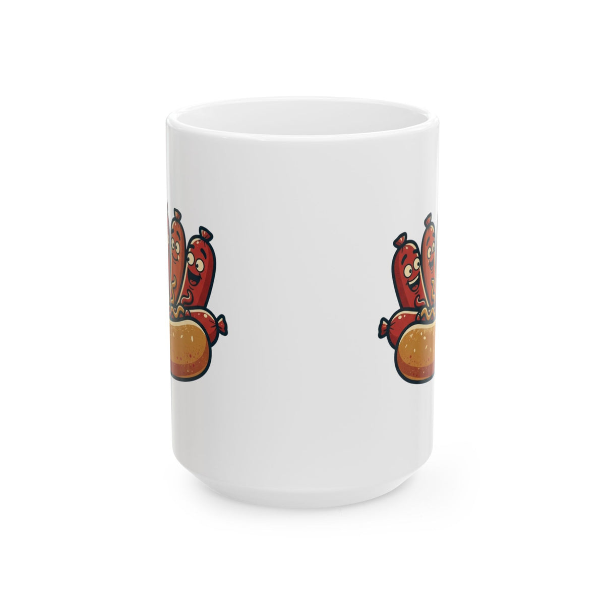 "Sausage Party" White Ceramic Mug — Graphic