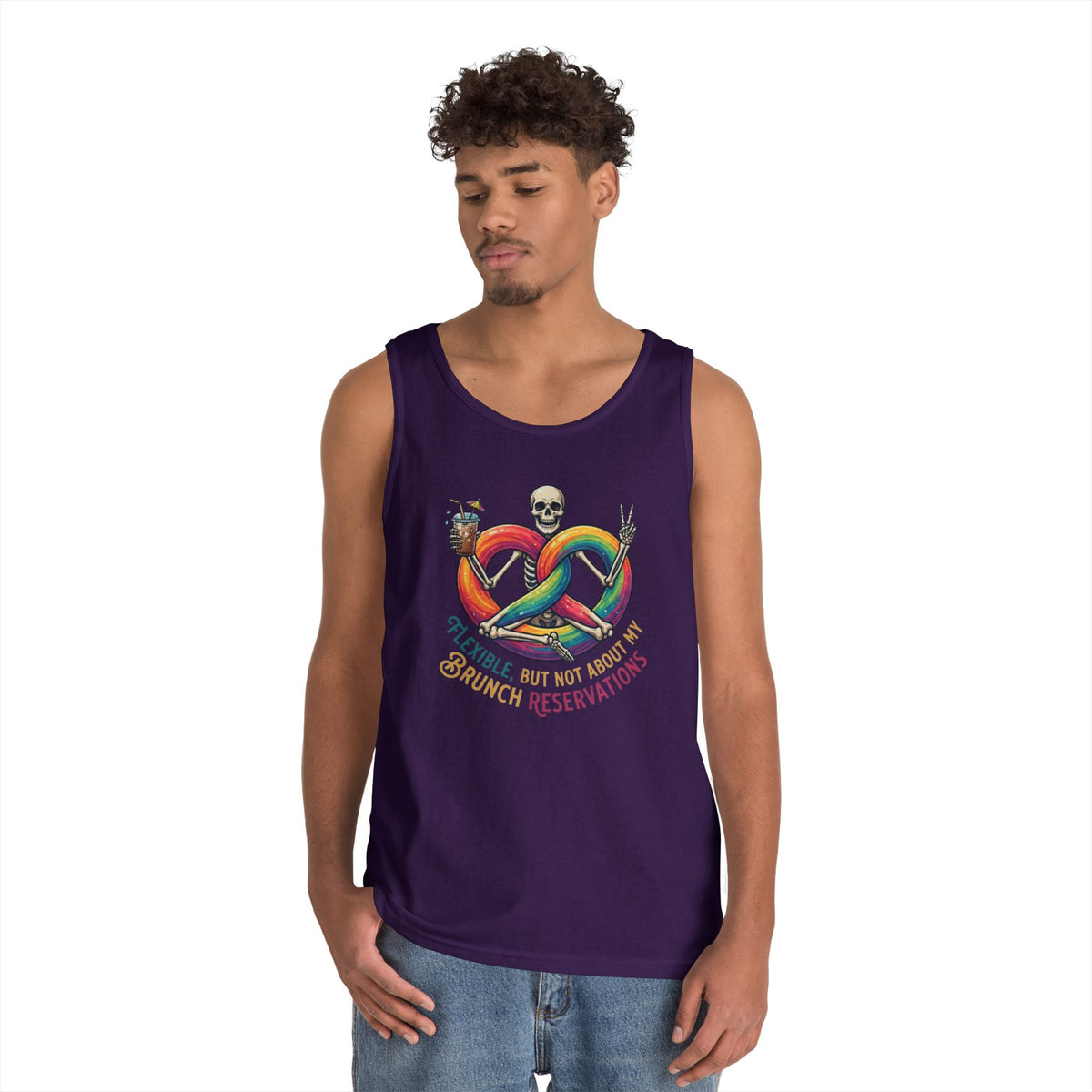 "Flexible But Not About Brunch" Tank Top