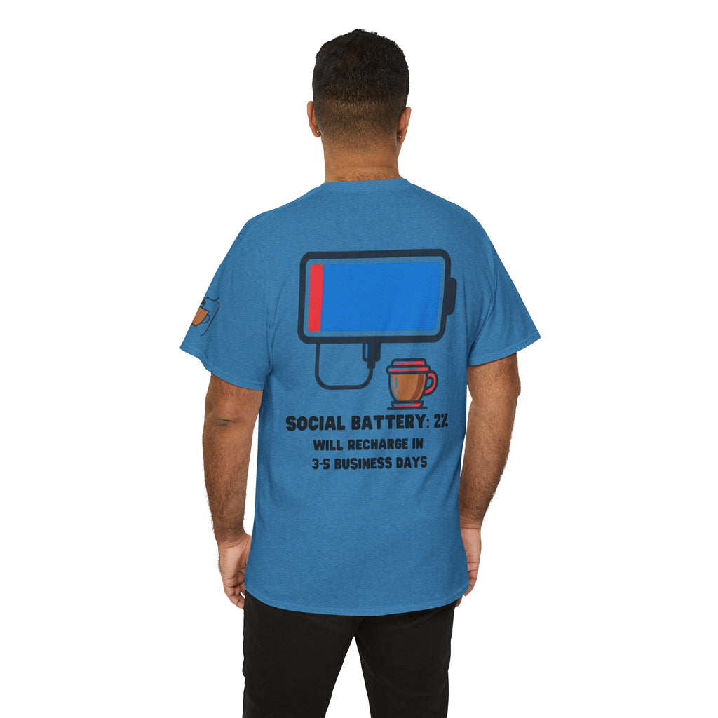 "Social Battery" Premium Graphic Tee
