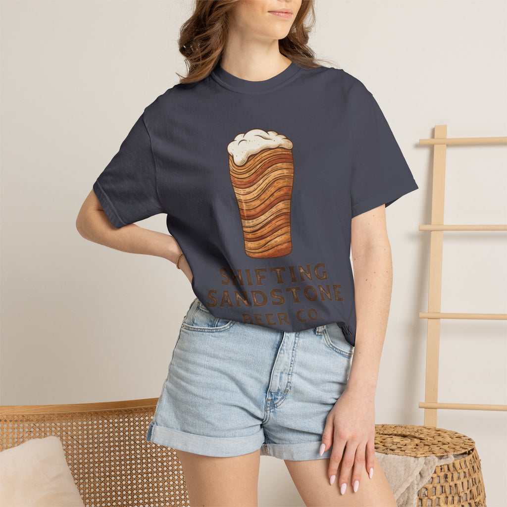 "Shifting Sandstone Beer Co." Unisex Garment-Dyed Tee