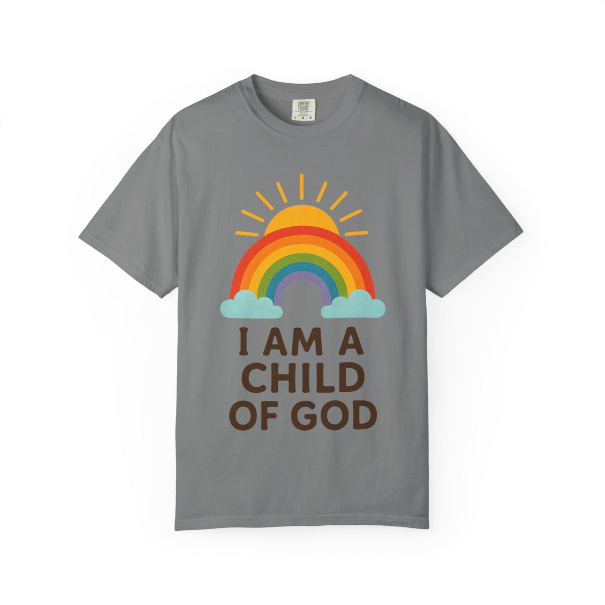 Color: Grey | I Am a Child of God T-Shirt