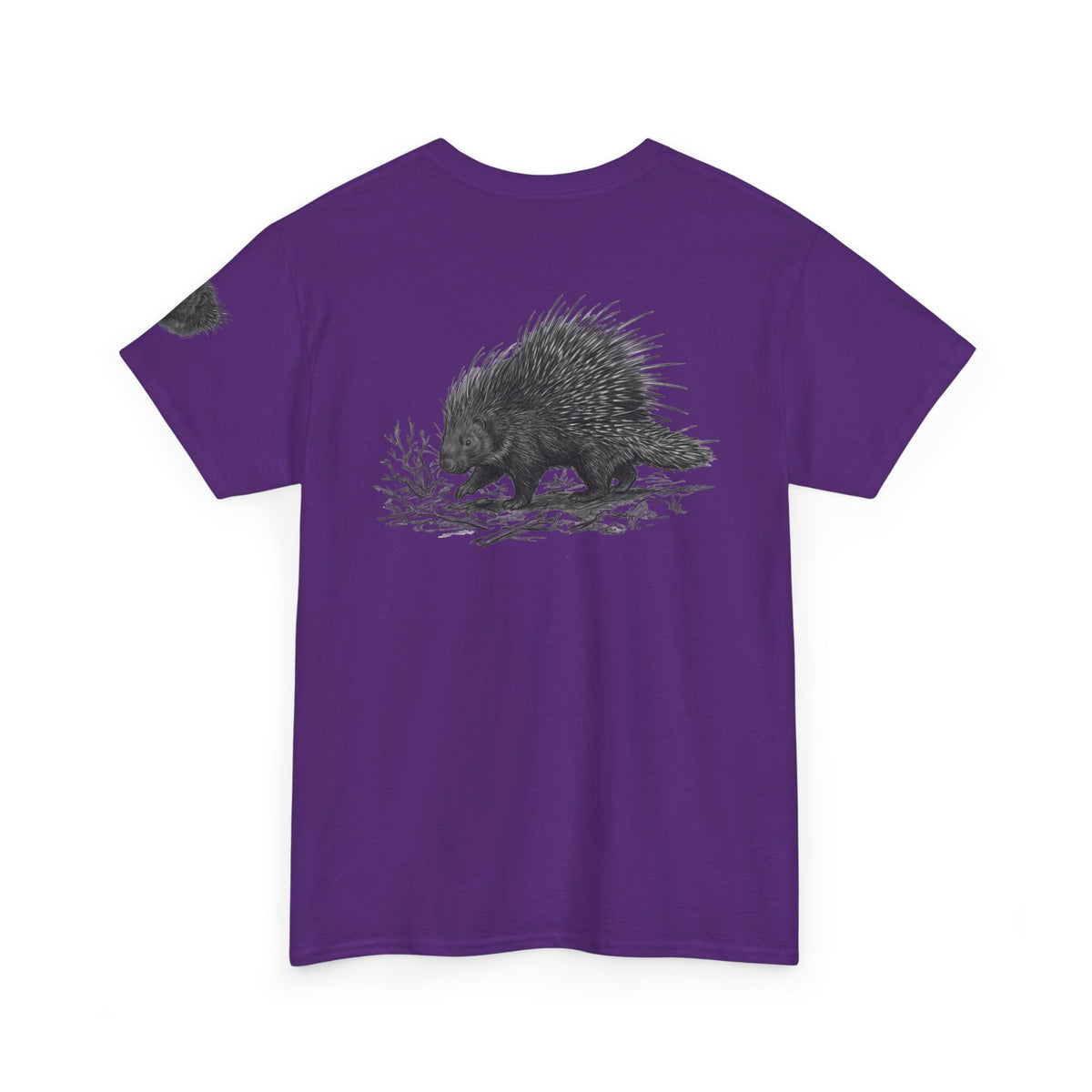 "Pencil Sketch Art Porcupine" Premium Graphic Tee