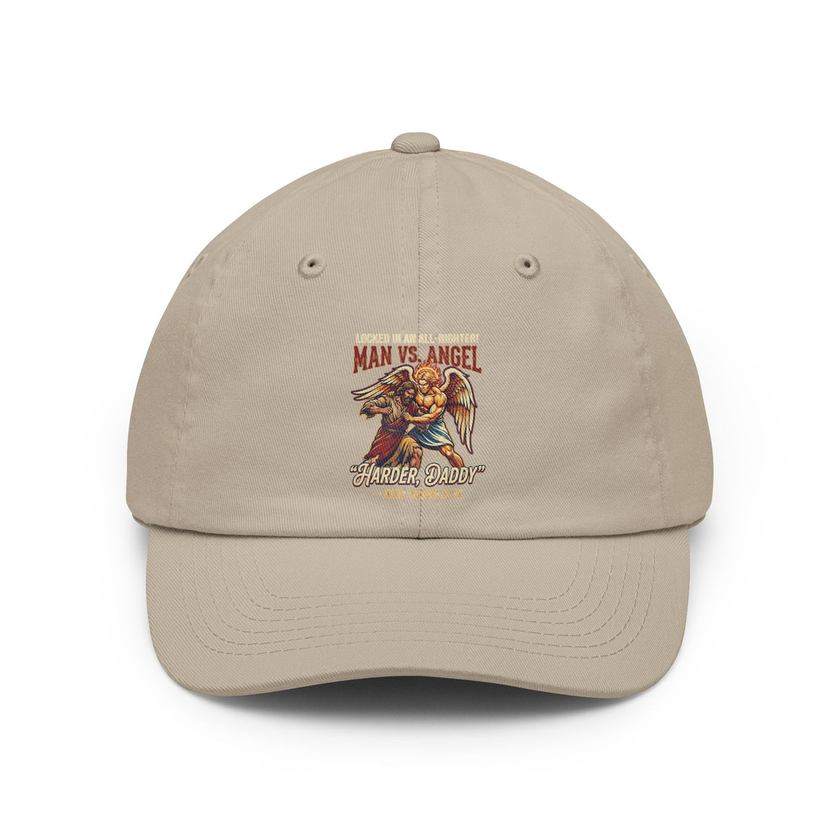 Color: Stone | Good Book Series Man vs Angel Dad Hat