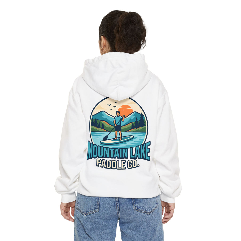 "Mountain Lake Paddle Board" Garment-Dyed Hoodie