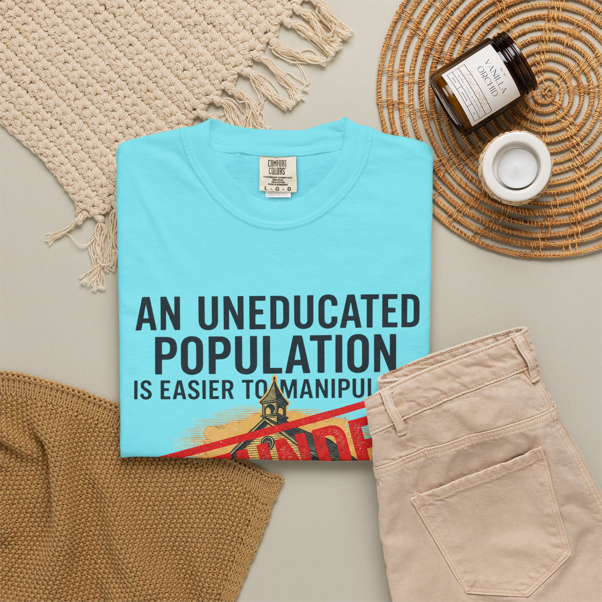 Protest Series - Fund Public Schools Unisex Garment-Dyed Tee