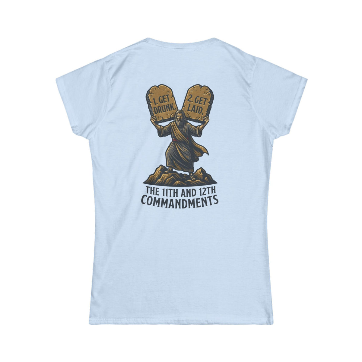 Color: Light Blue | 11th and 12th Commandment Women's Tee