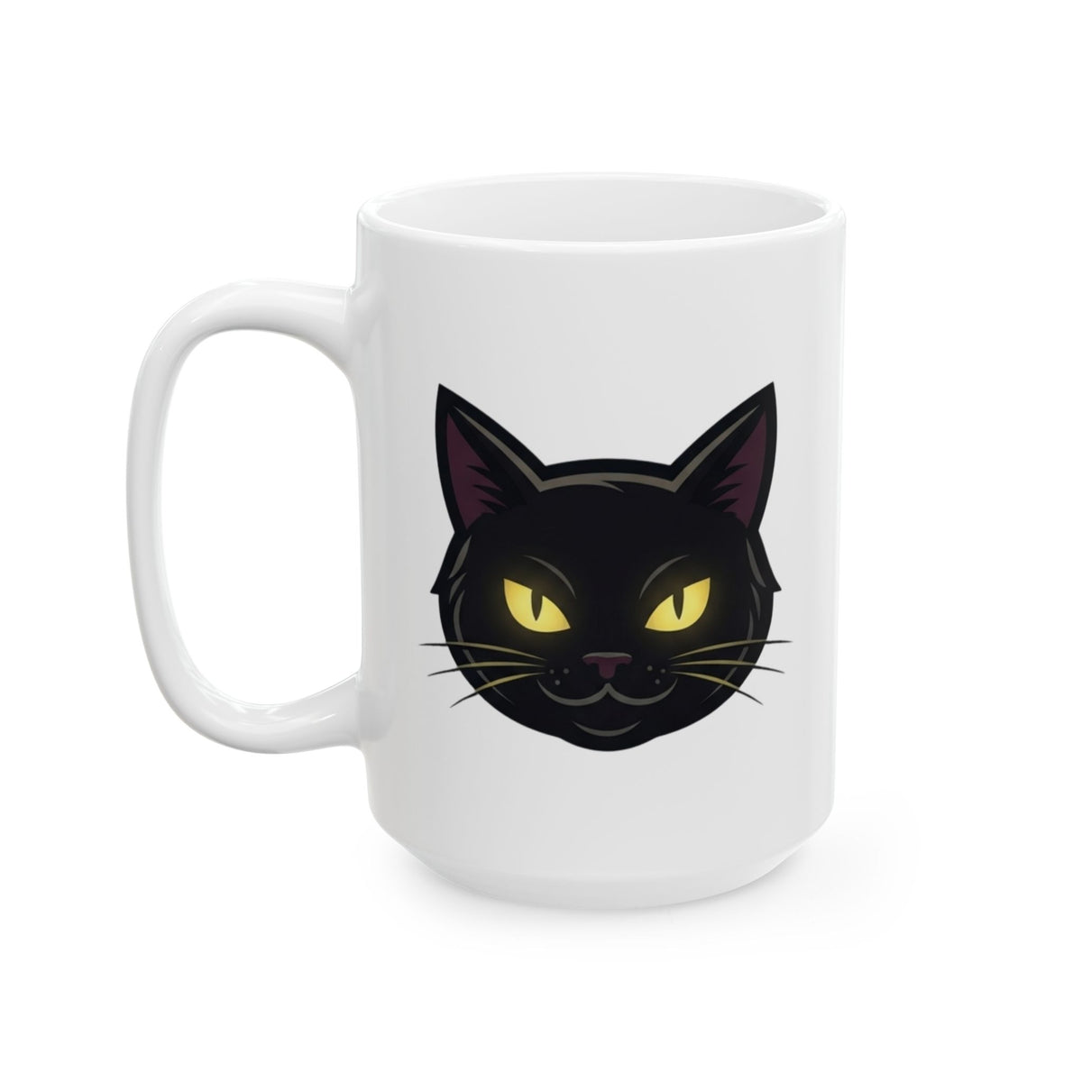 "Unholy and Unbothered" White Ceramic Mug — Graphic