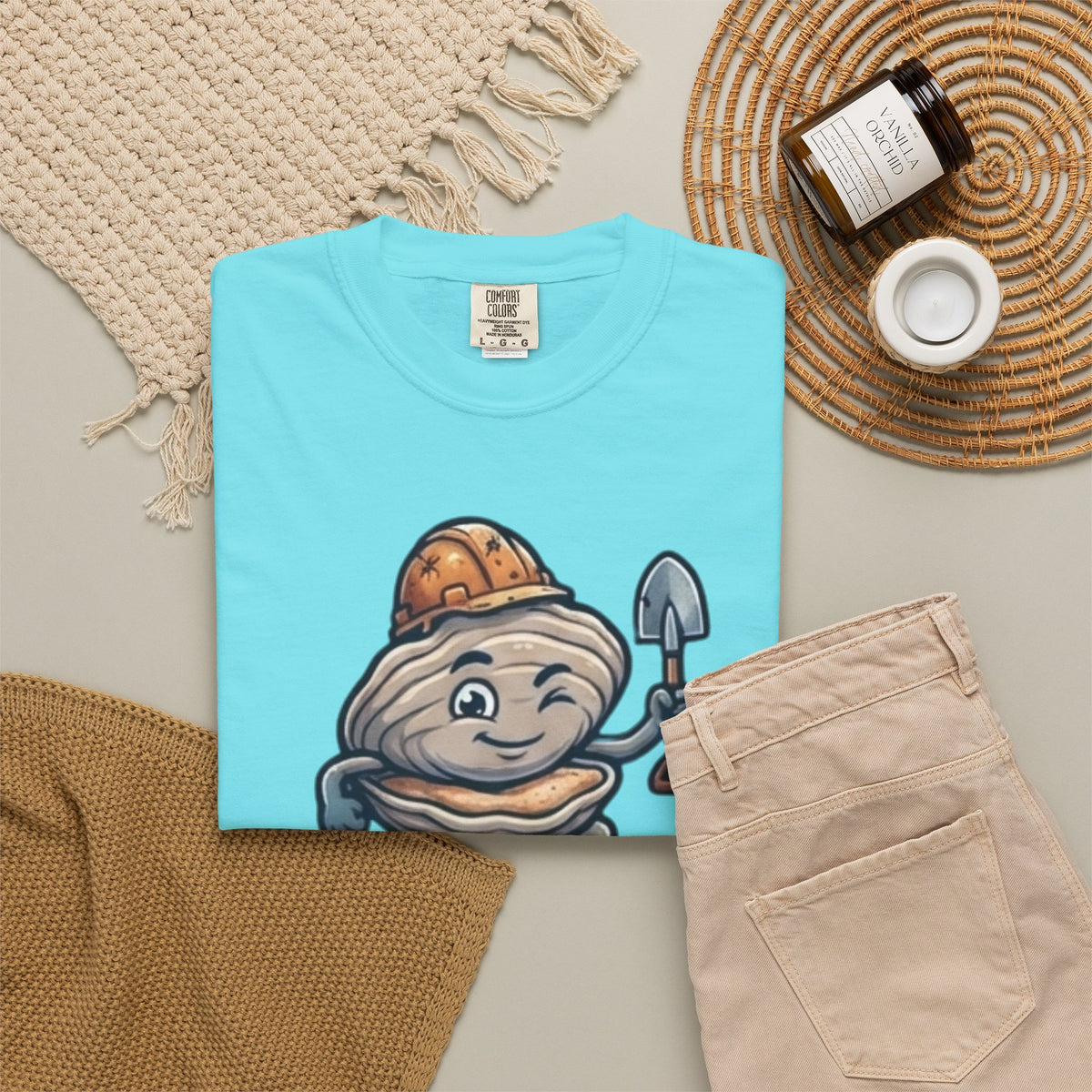 Digging For The Big Pearl Unisex Garment-Dyed Tee