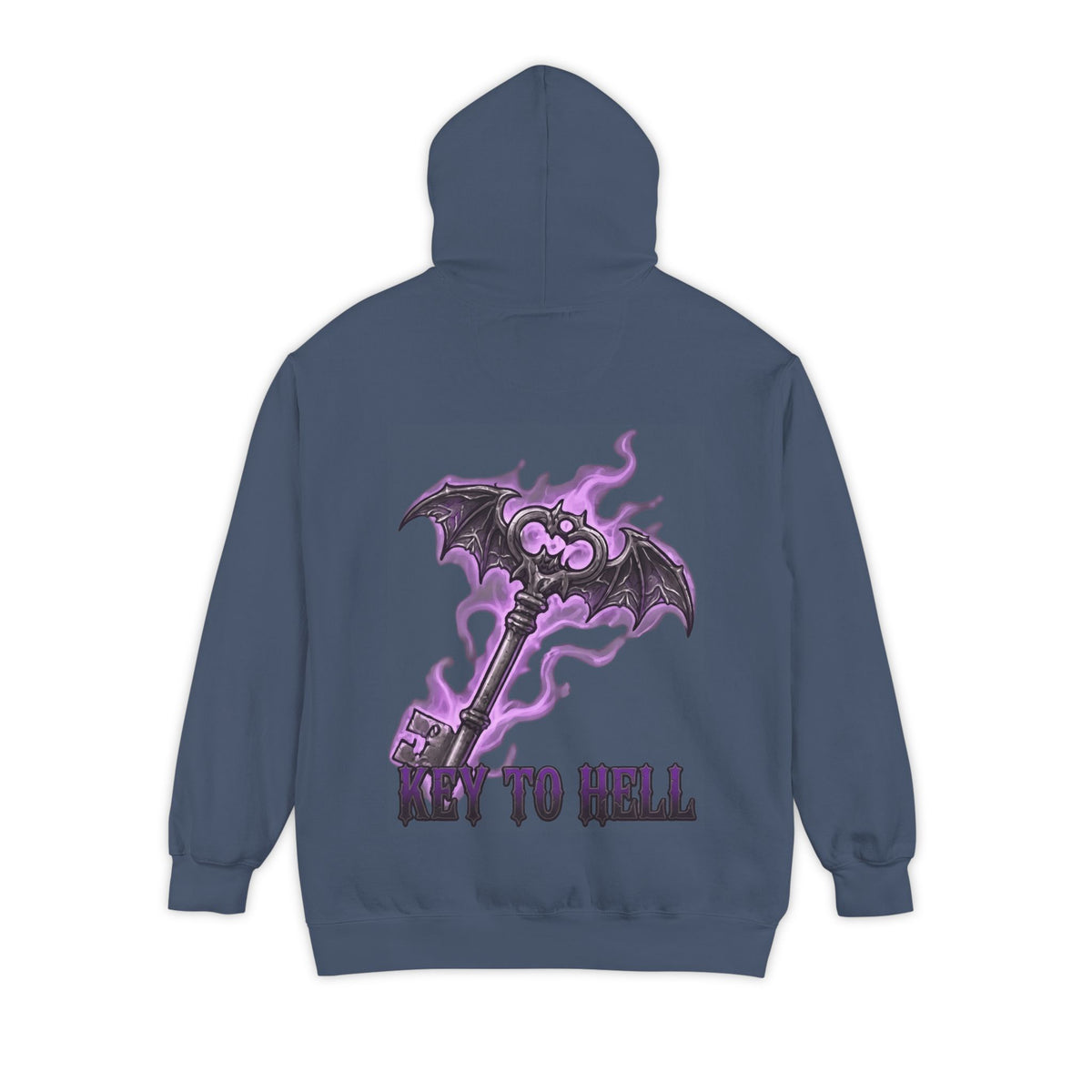 Color: Denim | Skeleton Key Garment-Dyed Hoodie
