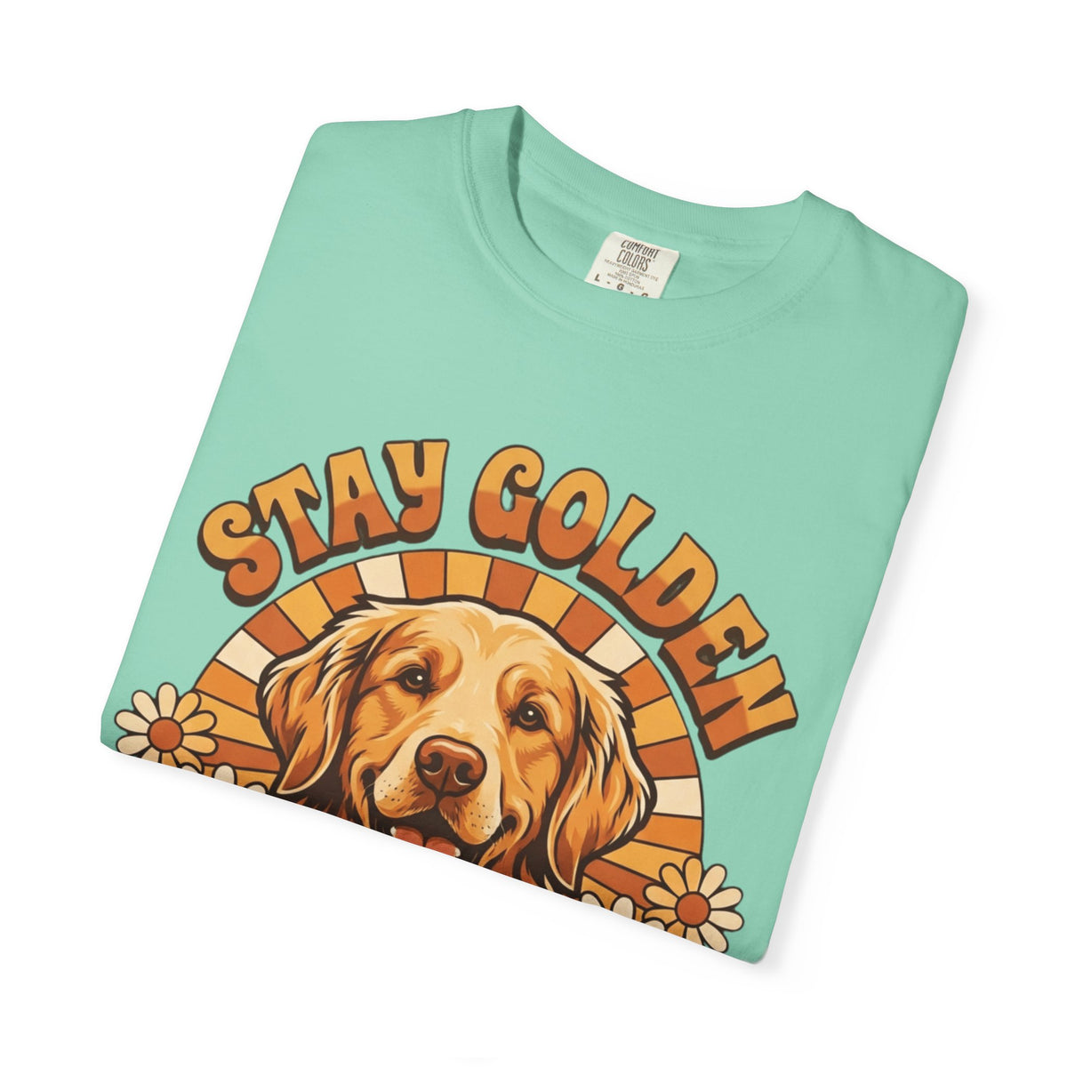 "Stay Golden & Bark On" Unisex Garment-Dyed Tee