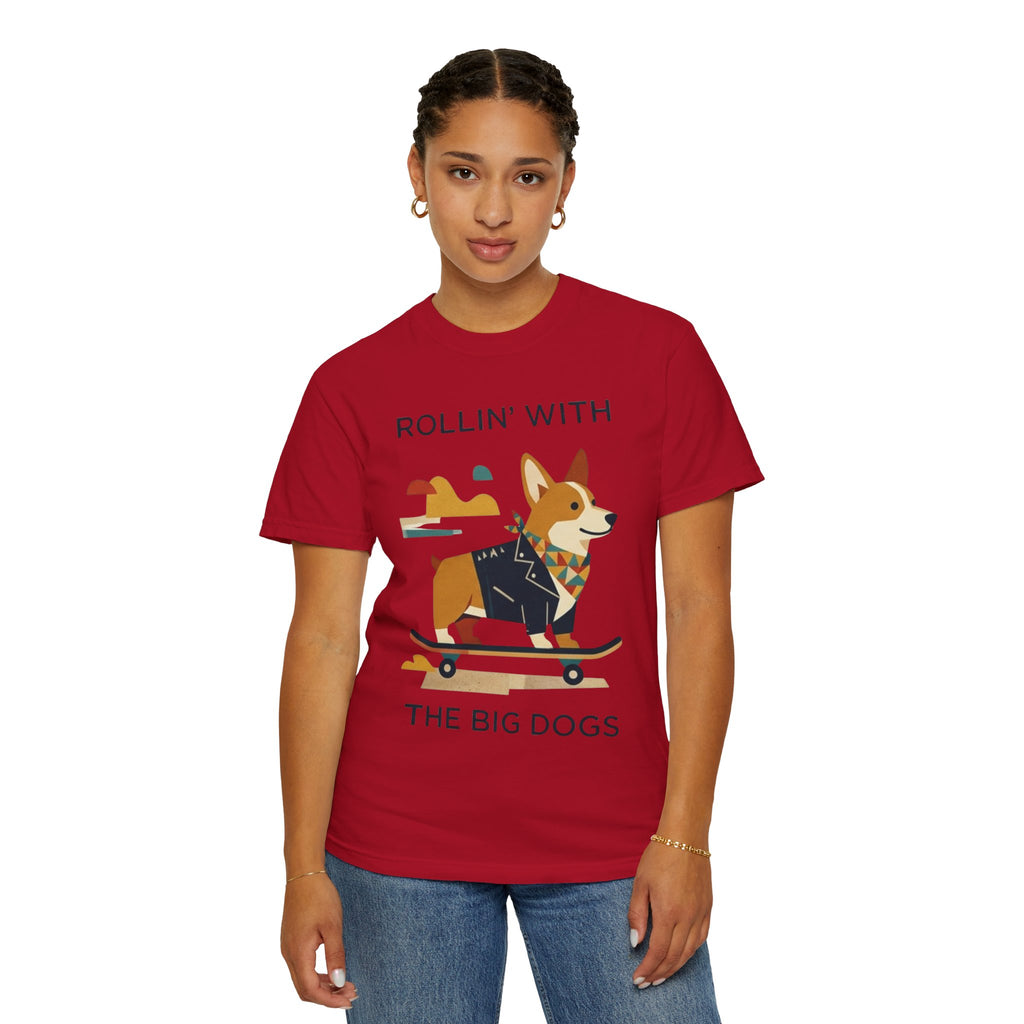 "With the Big Dogs" Unisex Garment-Dyed Tee