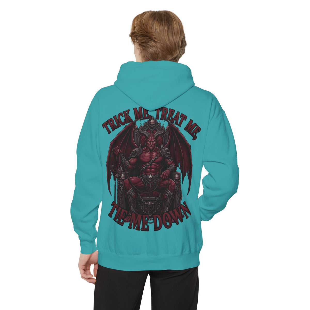 Color: Seafoam | Trick Me Treat Me Tie Me Down Garment-Dyed Hoodie