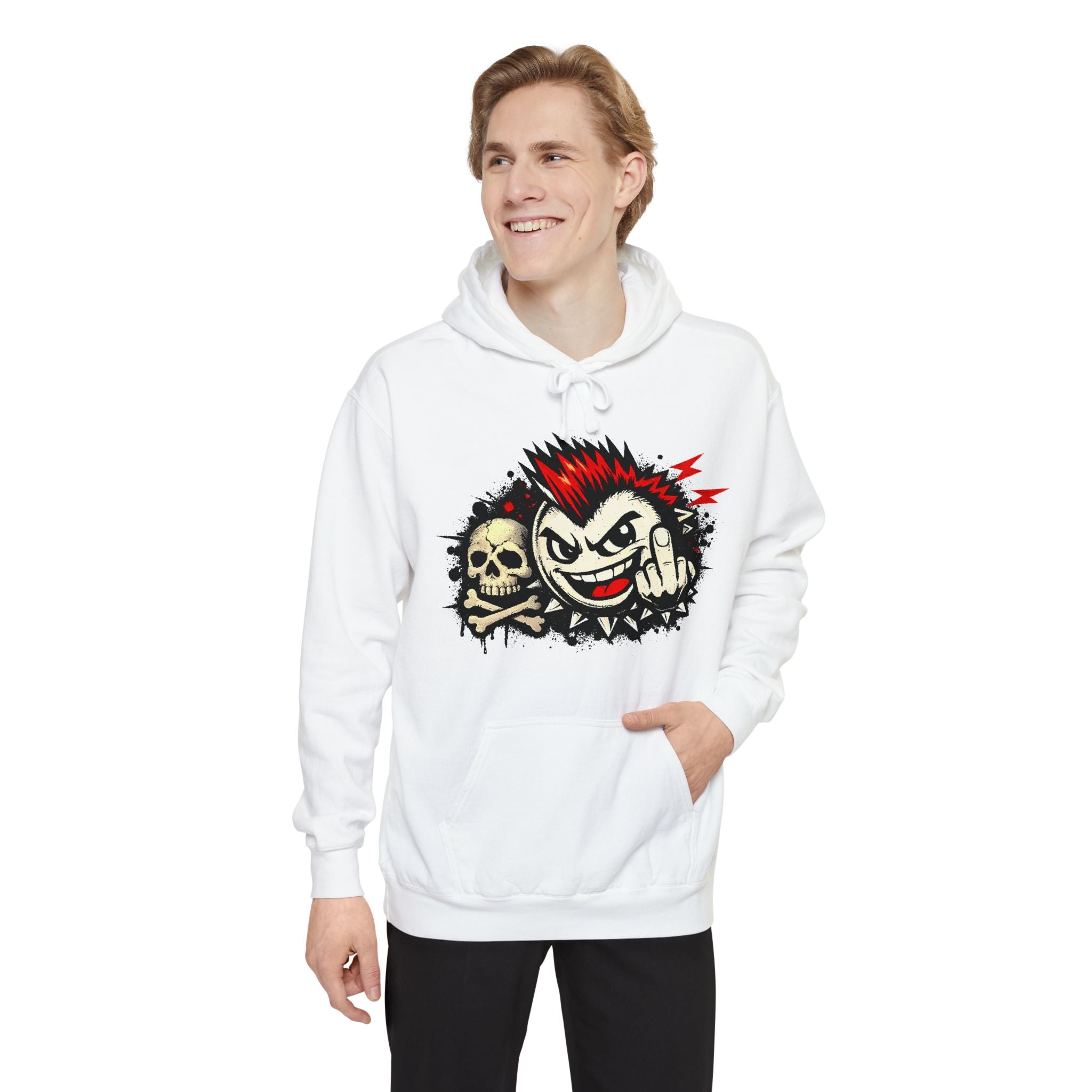 One Finger Opinion | Garment-Dyed Hoodie — AttitudeShirts