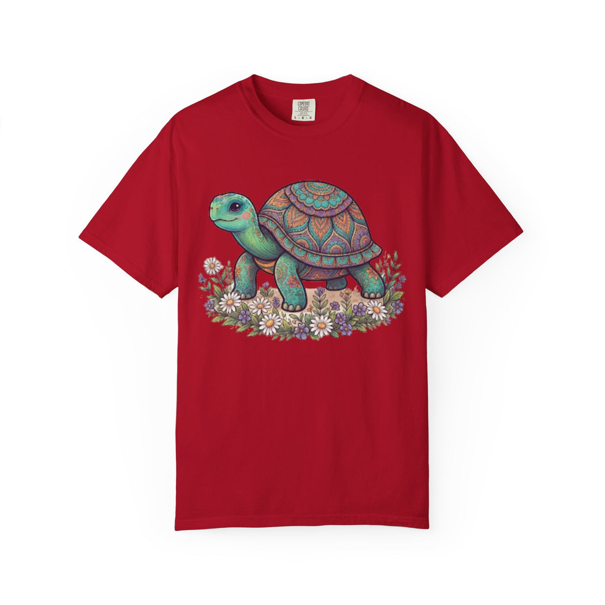 "Hippy Turtle" Unisex Garment-Dyed Tee