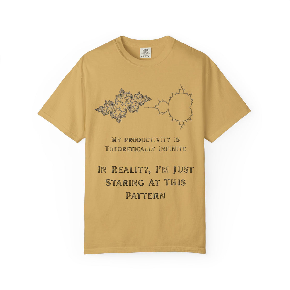 Color: Mustard | Theoretically Infinite Unisex Garment-Dyed Tee