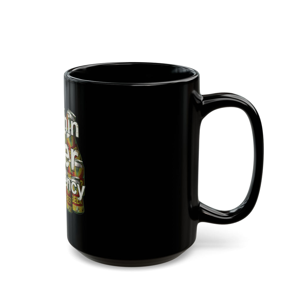 "Vitamin Beer-4" Black Ceramic Mug