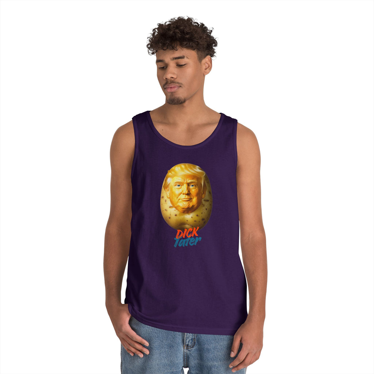 Color: Purple | Dick Tater Tank Top