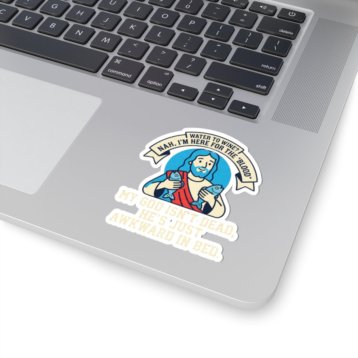 "Good Book Series Not Dead Awkward In Bed" Sticker — Main