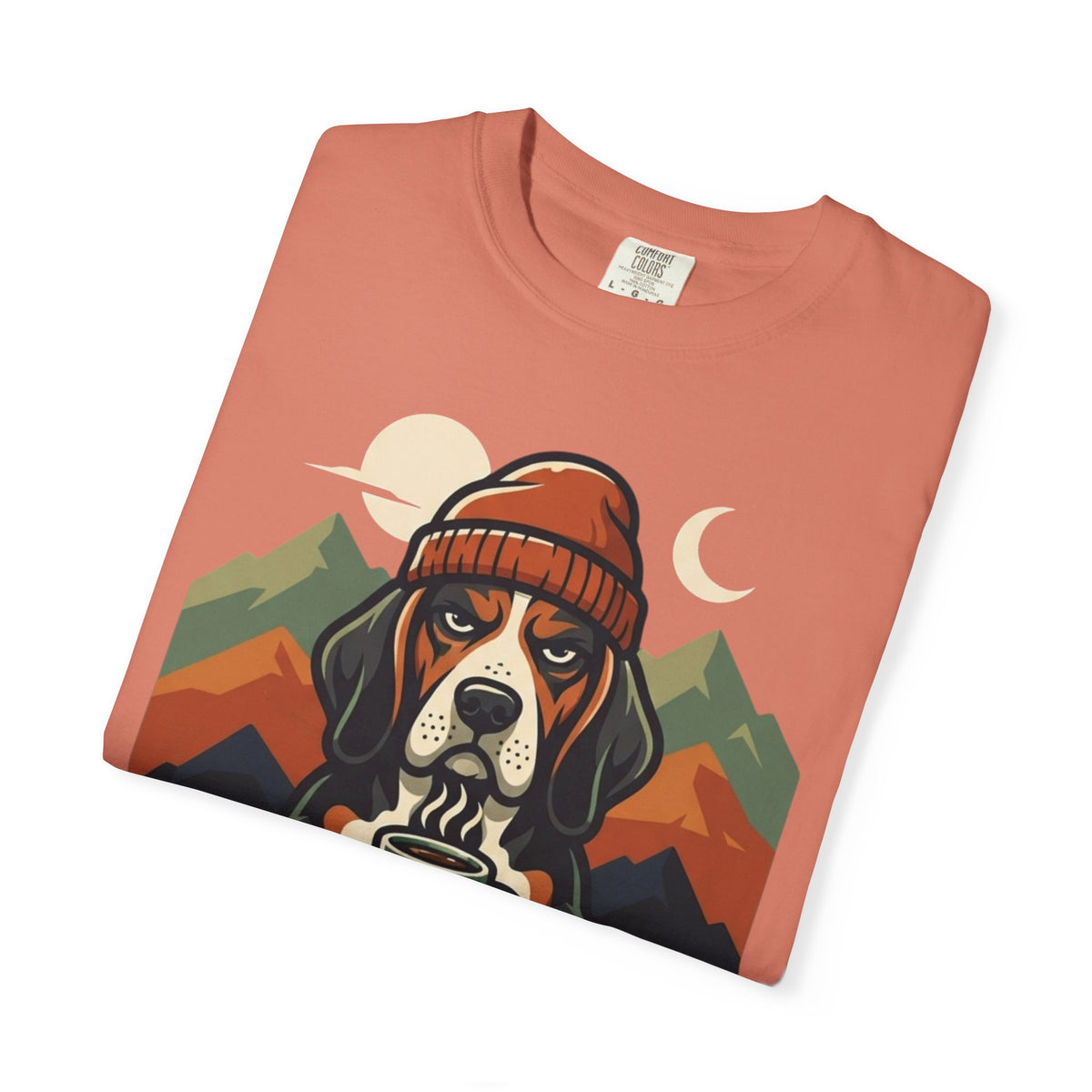 Resting Camping Face Unisex Garment-Dyed Tee