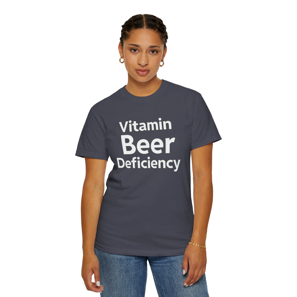 "Vitamin Beer" Unisex Garment-Dyed T-shirt