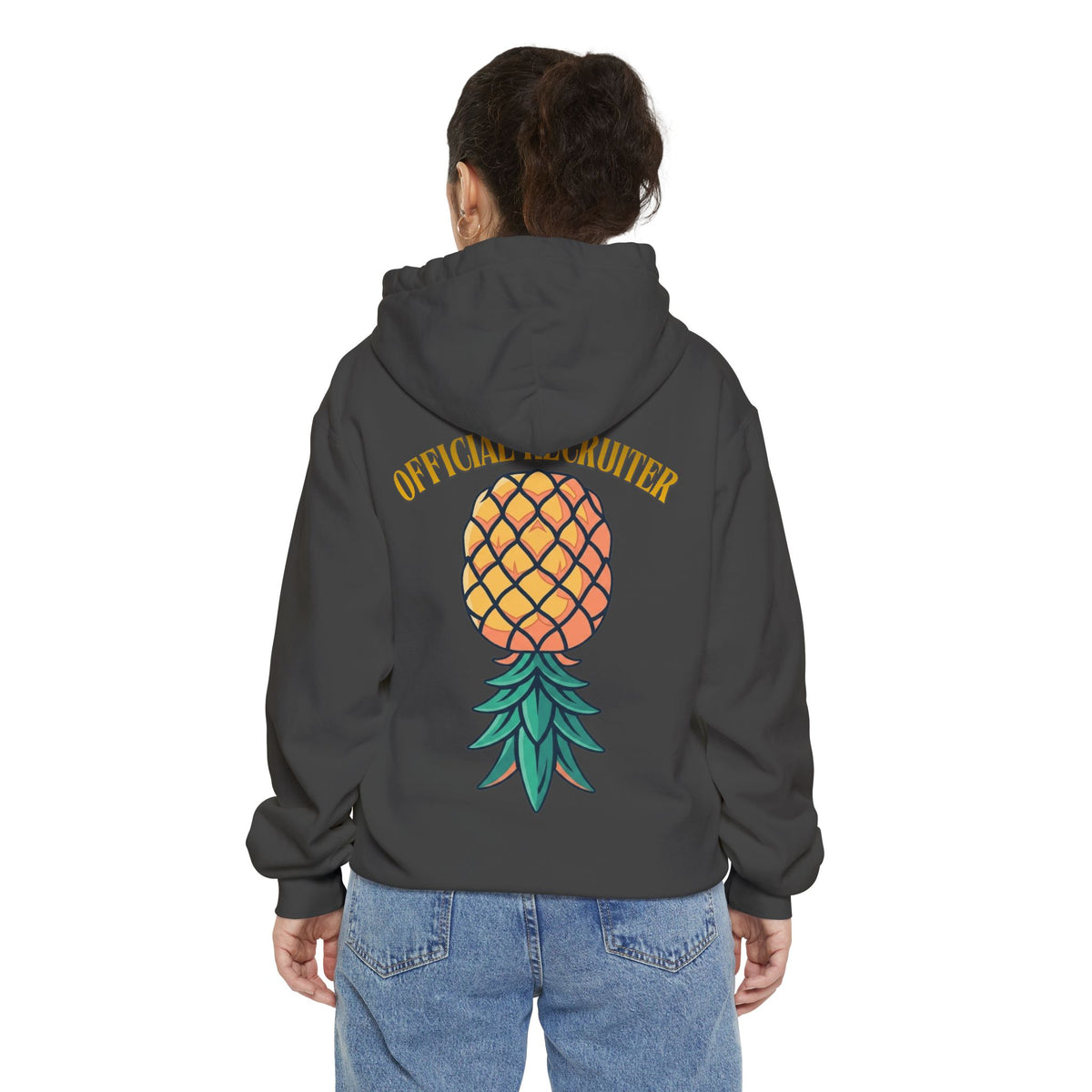 Color: Pepper | Official Recruiter Garment-Dyed Hoodie