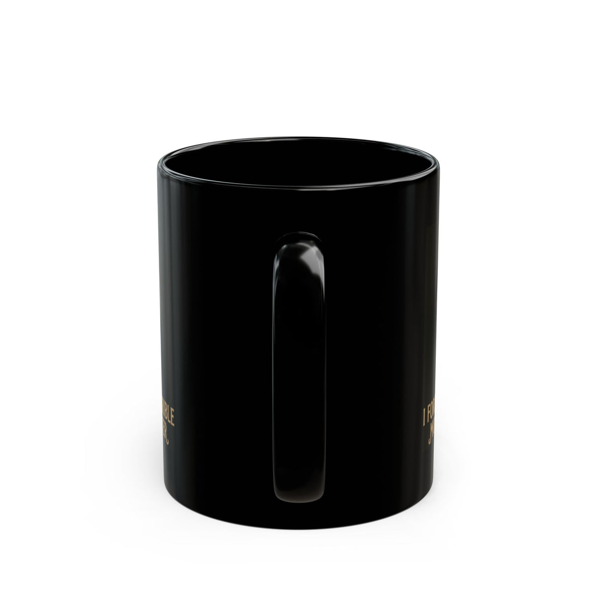 "I Foresee A Terrible Morning After" Black Ceramic Mug — Graphic