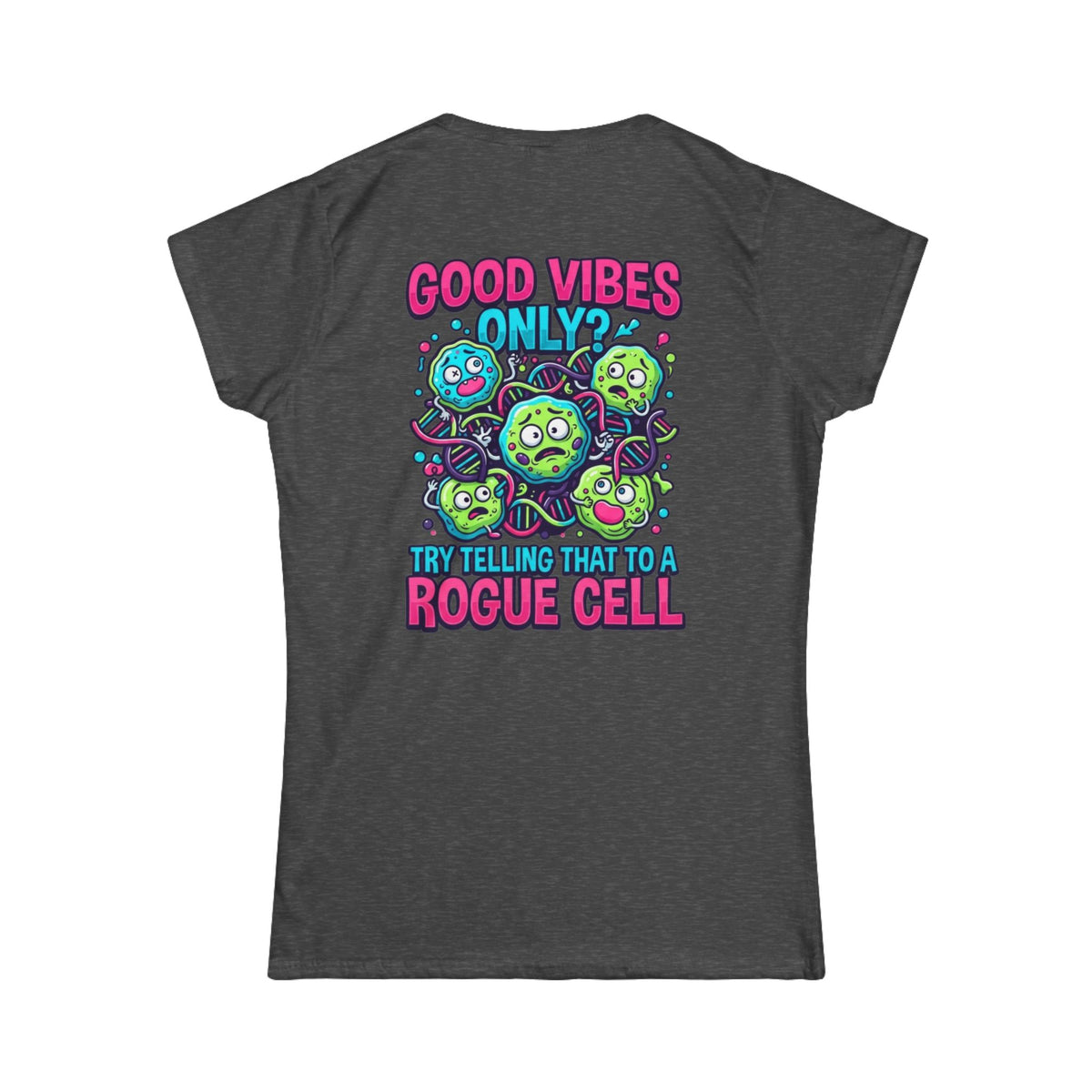 Color: Dark Heather | Good Vibes Only Women's Tee