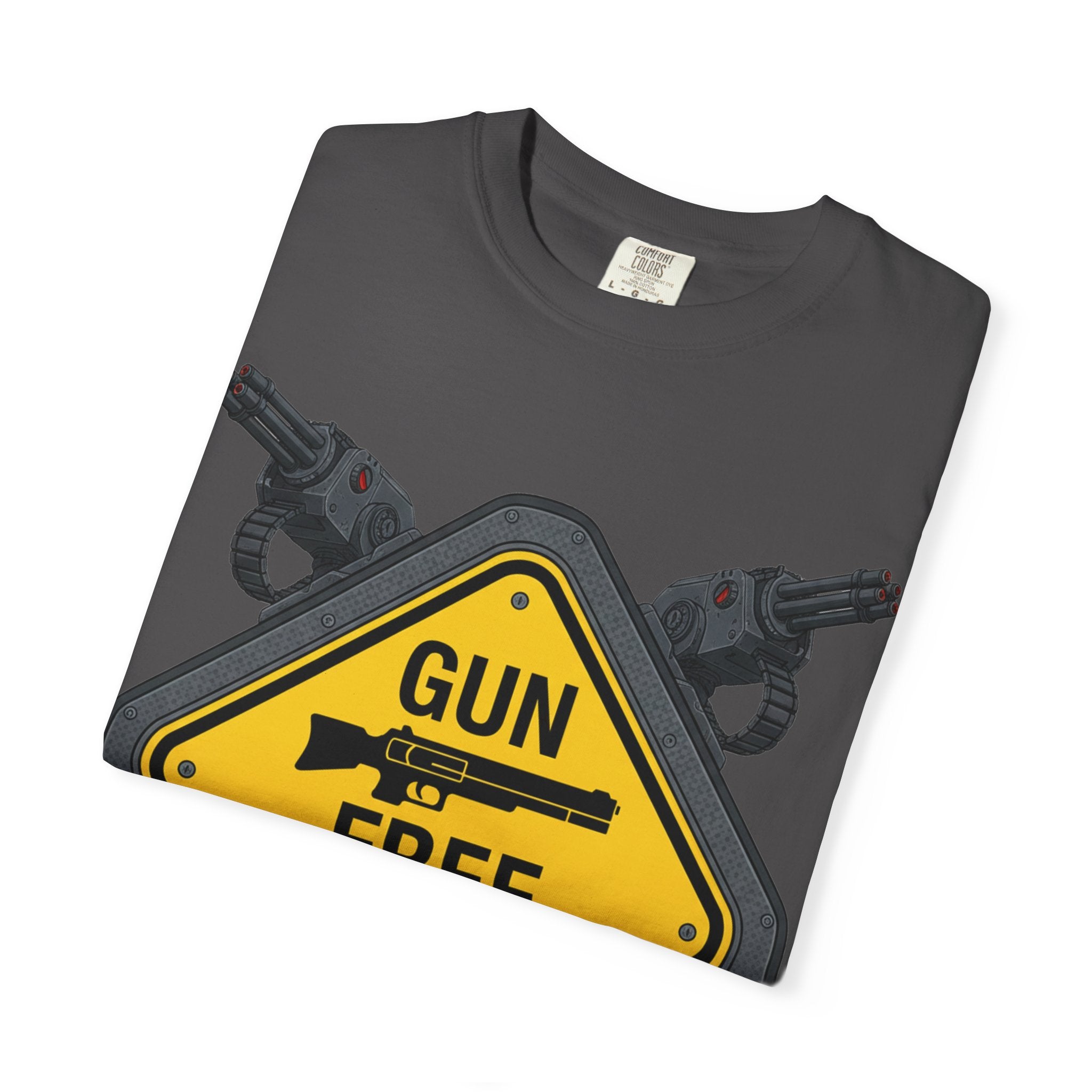 "Gun Free Zone (Heavy Metal Edition)" Unisex Garment-Dyed T-shirt